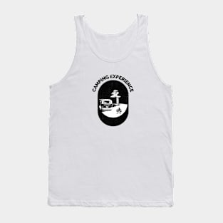 Camping Vintage Retro Since Established Tent Sunset Tank Top